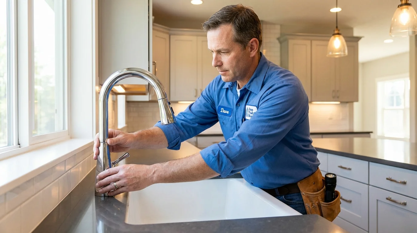 Kitchen faucet installation by Johns Plumbing LLC in Irrigon